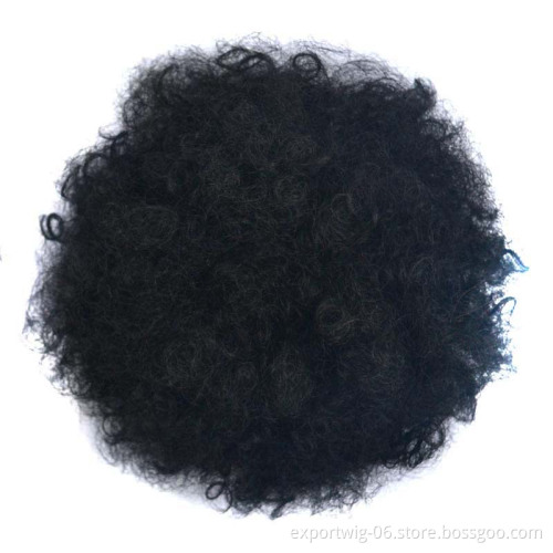 Afro Puff Drawstring Ponytail Black Kinky Curly Hair Bun Synthetic Afro Puff Hairpieces Clip In Hair Extensions